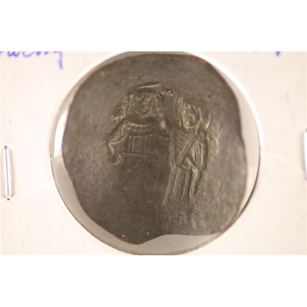 1143-1180 A.D. MANUEL I CUPPED ANCIENT COIN