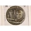 Image 1 : 35.3 GRAMS STERLING SILVER HIGH RELIEF: JOHN