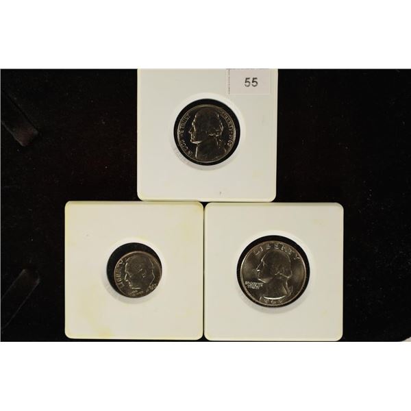 1965 SMS SET: JEFFERSON NICKEL, ROOSEVELT