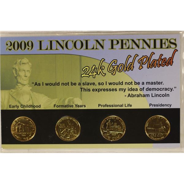 2009 GOLD PLATED LINCOLN CENTS: EARLY CHILDHOOD,