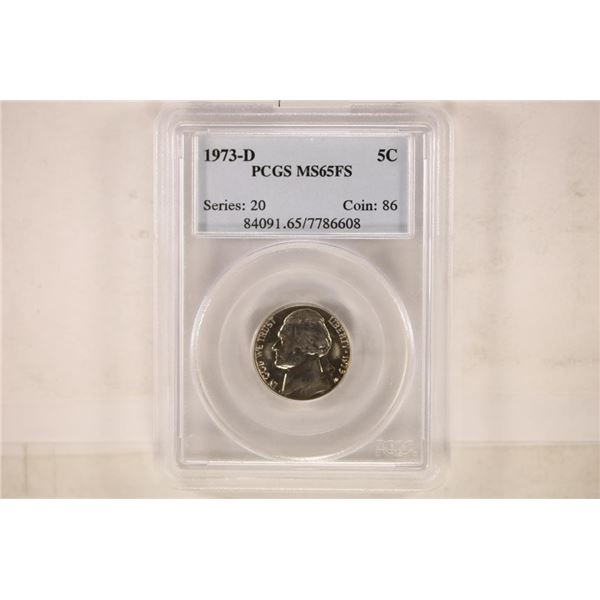 1973-D JEFFERSON NICKEL PCGS MS65FS