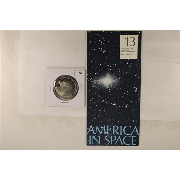 AMERICA IN SPACE .8 OZ PROOF STERLING SILVER