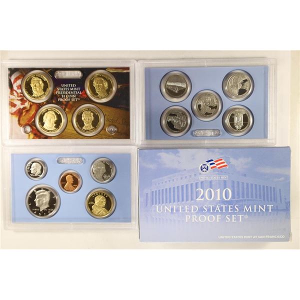 2010 US PROOF SET (WITH BOX) 14 PIECES