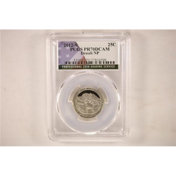 2012-S DENALI N.P. QUARTER PCGS PR70 DCAM