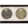 Image 1 : 2-1922 PEACE SILVER DOLLARS BRILLIANT UNC