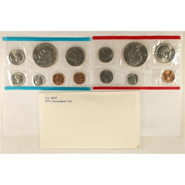 1974 US MINT SET (UNC) P/D/S (WITH ENVELOPE)