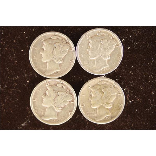 4-1945-S SILVER MERCURY DIMES