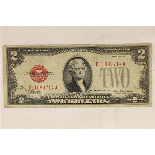 1928-D $2 RED SEAL US NOTE