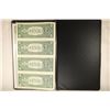 Image 2 : 2009 UNCUT SHEET OF 4-$1 FRN'S CRISP UNC IN NICE