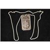 Image 1 : 1 TROY OZ .999 FINE SILVER INGOT WITH SILVER CHAIN