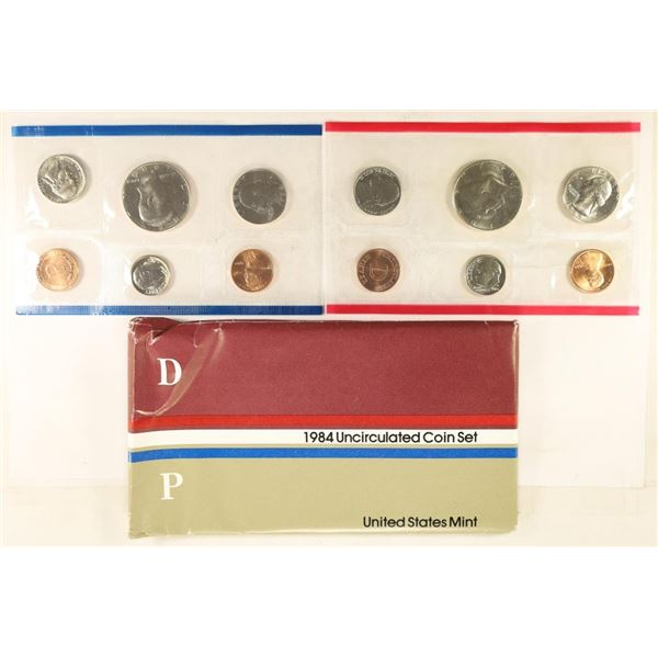 1984 US MINT SET (UNC) P/D (WITH ENVELOPE)