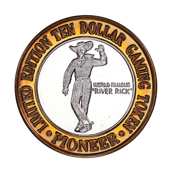 .999 Fine Silver Pioneer Laughlin, NV $10 Limited Edition Gaming Token