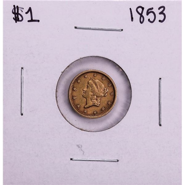 1853 $1 Liberty Head Gold Dollar Coin