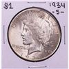 Image 1 : 1934-S $1 Peace Silver Dollar Coin