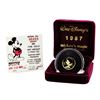 Image 1 : Rarities Mint 1987 Disney Mickey's Magic 1/4oz Gold Coin with Box and COA