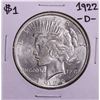 Image 1 : 1922-D $1 Peace Silver Dollar Coin