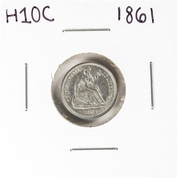 1861 Seated Liberty Half Dime Coin