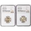 Image 1 : Lot of (2) 1943-D Jefferson Nickel Coins NGC MS66 5FS