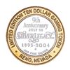 Image 2 : .999 Silver Silver Legacy Reno, Nevada $10 Casino Limited Edition Gaming Token