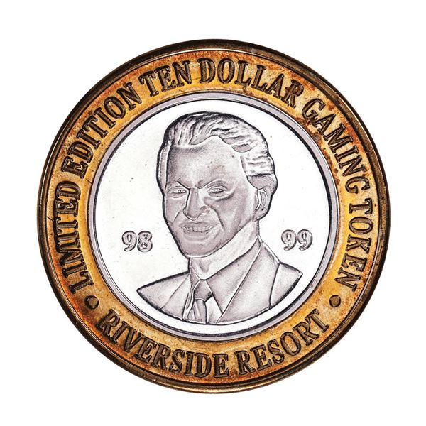 .999 Silver Riverside Resort Casino Laughlin, NV $10 Limited Edition Gaming Token