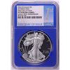 Image 1 : 2016-W Lettered Edge $1 Proof American Silver Eagle Coin NGC PF70 Ultra Cameo FDOI