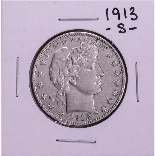 1913-S Barber Half Dollar Coin