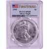 Image 1 : 1993 $1 American Silver Eagle Coin PCGS MS68 First Strike