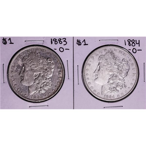 Lot of 1883-O & 1884-O $1 Morgan Silver Dollar Coins