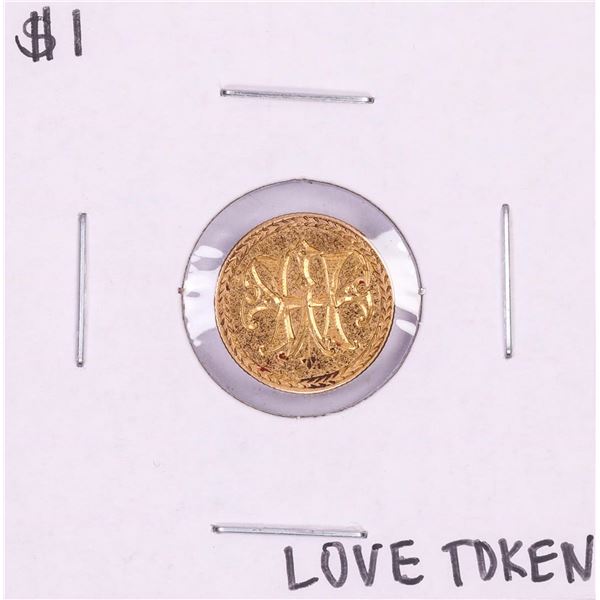 $1 Indian Princess Head Gold Dollar Love Token Coin