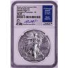 Image 1 : 2021(S) Ty. 1 $1 American Silver Eagle Coin NGC MS69 Jeppson Signed Emergency Release