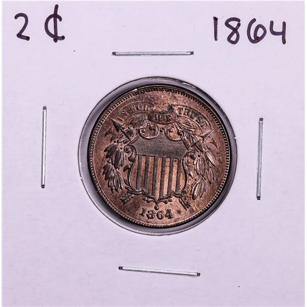1864 Two Cent Piece Coin