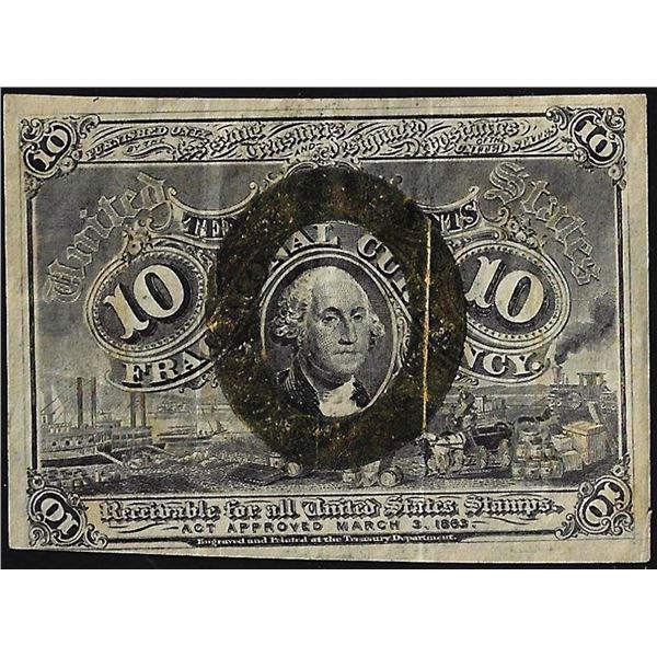 March 3rd, 1863 Second Issue Ten Cent Fractional Currency Note