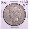 Image 1 : 1934-S $1 Peace Silver Dollar Coin