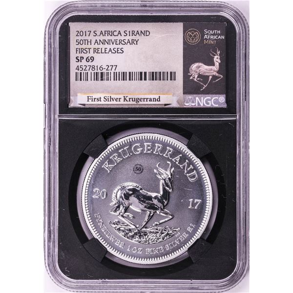 2017 South Africa Krugerrand Silver Coin NGC SP69 First Releases