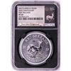 Image 1 : 2017 South Africa Krugerrand Silver Coin NGC SP69 First Releases