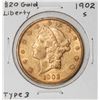 Image 1 : 1902-S $20 Liberty Head Double Eagle Gold Coin