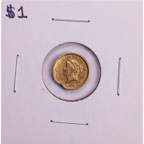 $1 Liberty Head Gold Dollar Coin Damaged