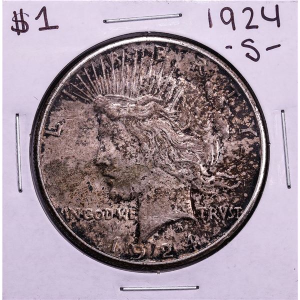 1924-S $1 Peace Silver Dollar Coin