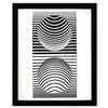 Image 1 : Victor Vasarely "Sir -Ris De La Serie Ondulatoires" Mixed Media Print On Paper
