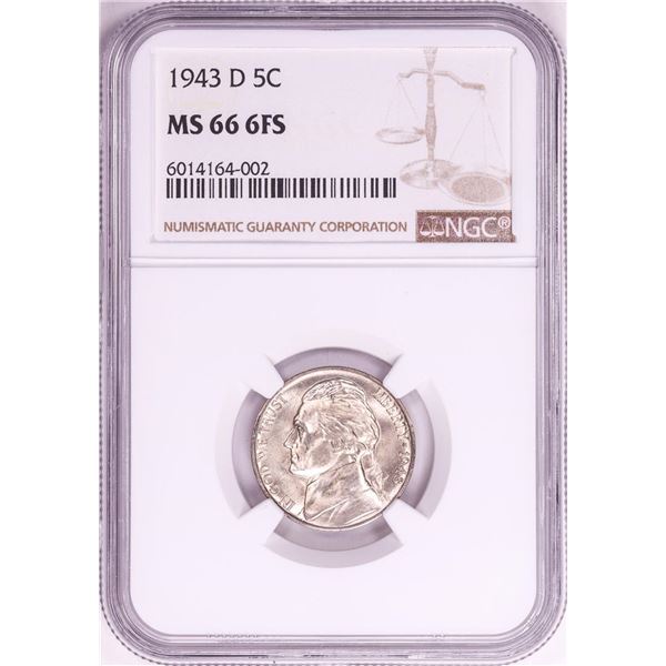 1943-D Jefferson Nickel Coin NGC MS66 6FS
