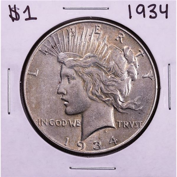 1934 $1 Peace Silver Dollar Coin