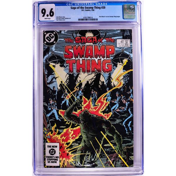 D.C. Comics Saga of the Swamp Thing #20 Comic Book 1/84 CGC 9.6