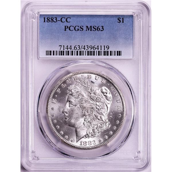 1883-CC $1 Morgan Silver Dollar Coin PCGS MS63