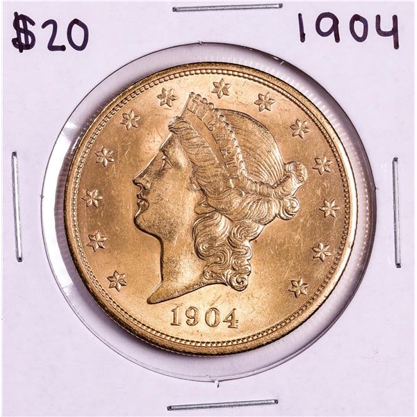 1904 $20 Liberty Head Double Eagle Gold Coin