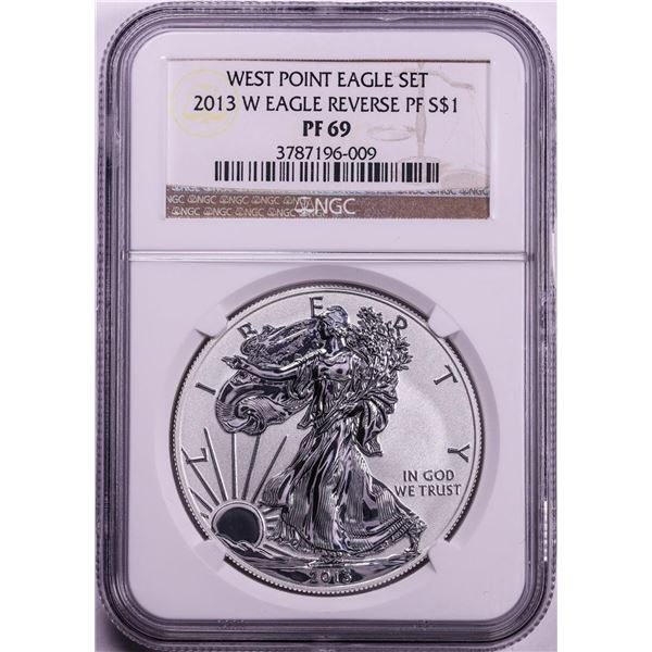2013-W $1 Reverse Proof American Silver Eagle Coin NGC PF69