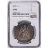 Image 1 : 1872 $1 Seated Liberty Silver Dollar Coin NGC XF45