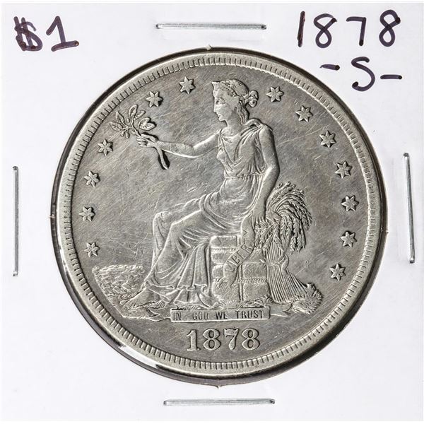 1878-S $1 Trade Silver Dollar Coin