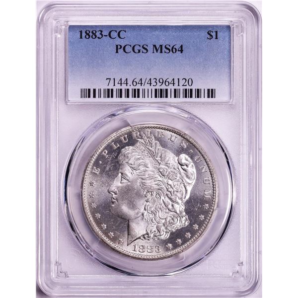 1883-CC $1 Morgan Silver Dollar Coin PCGS MS64