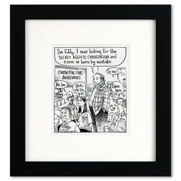 Bizarro "Compulsive Liars Anonymous" Original Pen And Ink On Paper