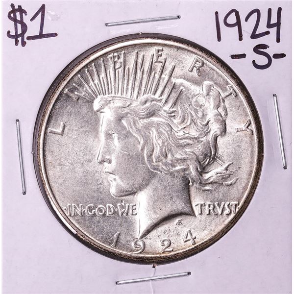 1924-S $1 Peace Silver Dollar Coin